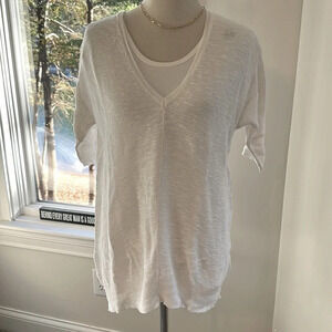 Eileen Fisher Organic Linen/Cotton Tunic Sweater, Size S/P, EUC